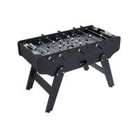 TISCHFUSSBALL - 153cm x 77.6cm - MDF - schwarz - LIONEL - Schwarz, Holz (153/77.6cm) - Vente-Unique
