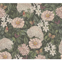 VLIESTAPETE Bunt 53/1005 cm - Schwarz, Textil (53/1cm) - KUNSTLOFT