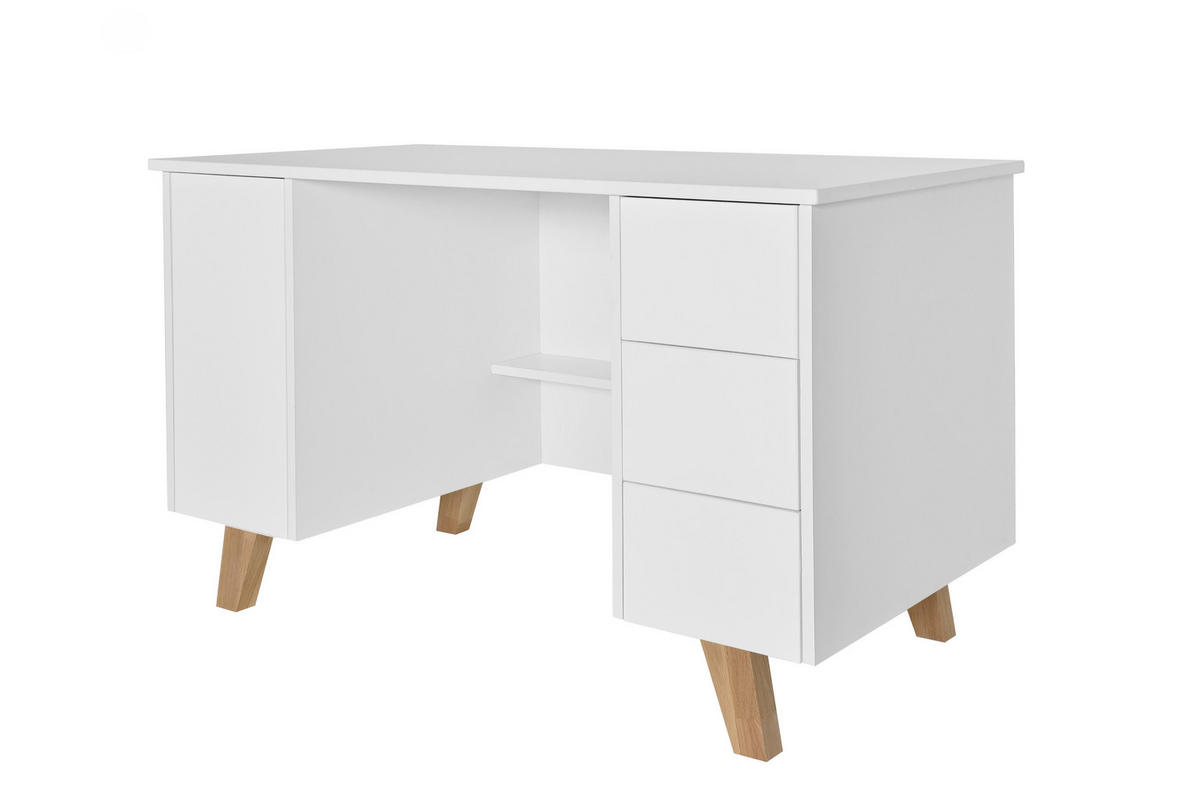 KINDERSCHREIBTISCH Zara - Weiß, Holzwerkstoff (123.4/76/60cm) - RAUMHIRSCH FURNITURE
