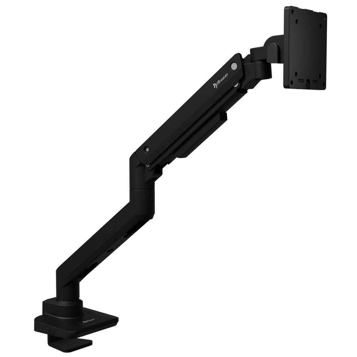 MONITORARM Alzare Neo Single Pro Schwarz - Schwarz, Metall (53/10/50cm) - Arozzi