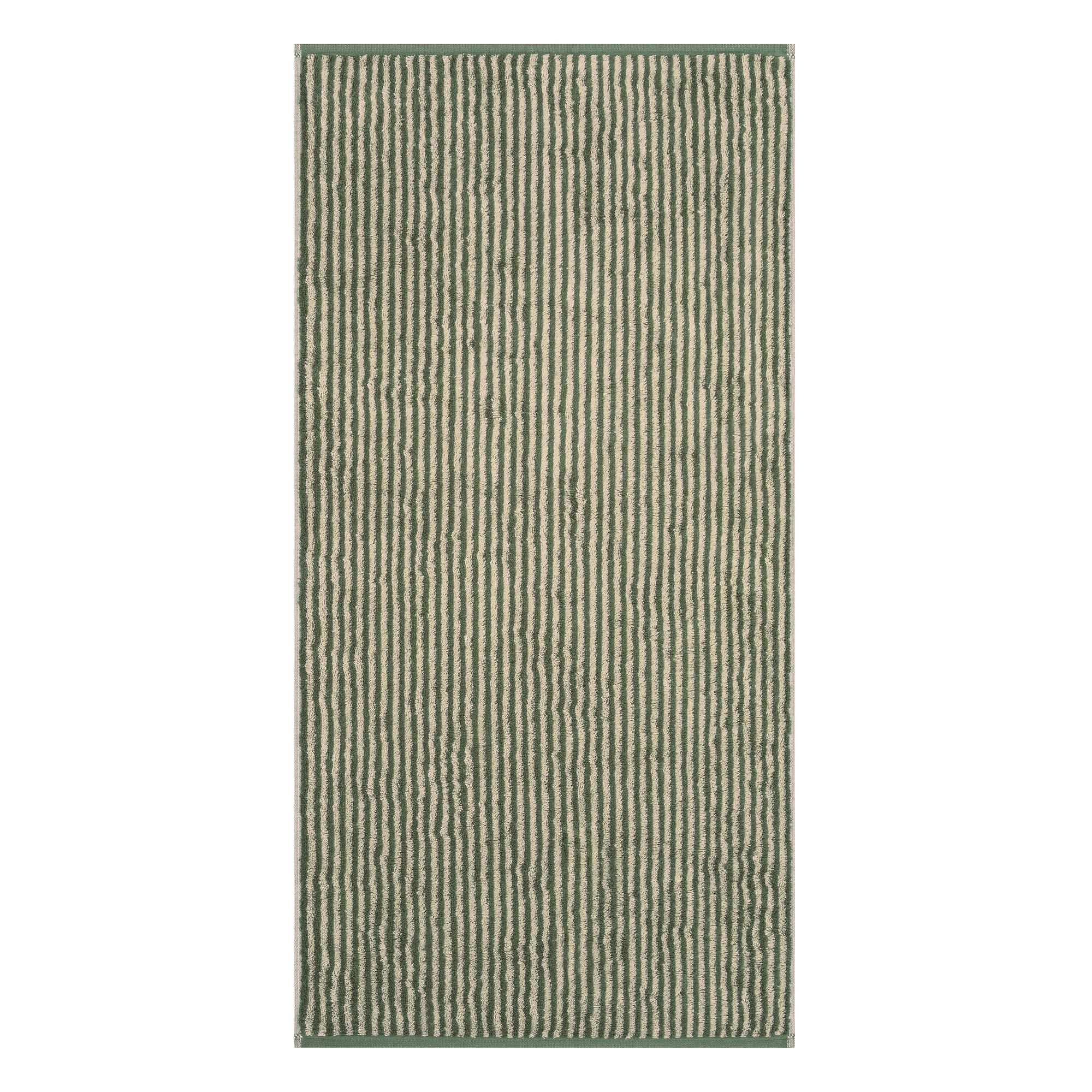 HANDTUCH TWO-TONE STRIPES 480 FIELD - 34 - Grün, Textil (50/100cm) - Cawoe