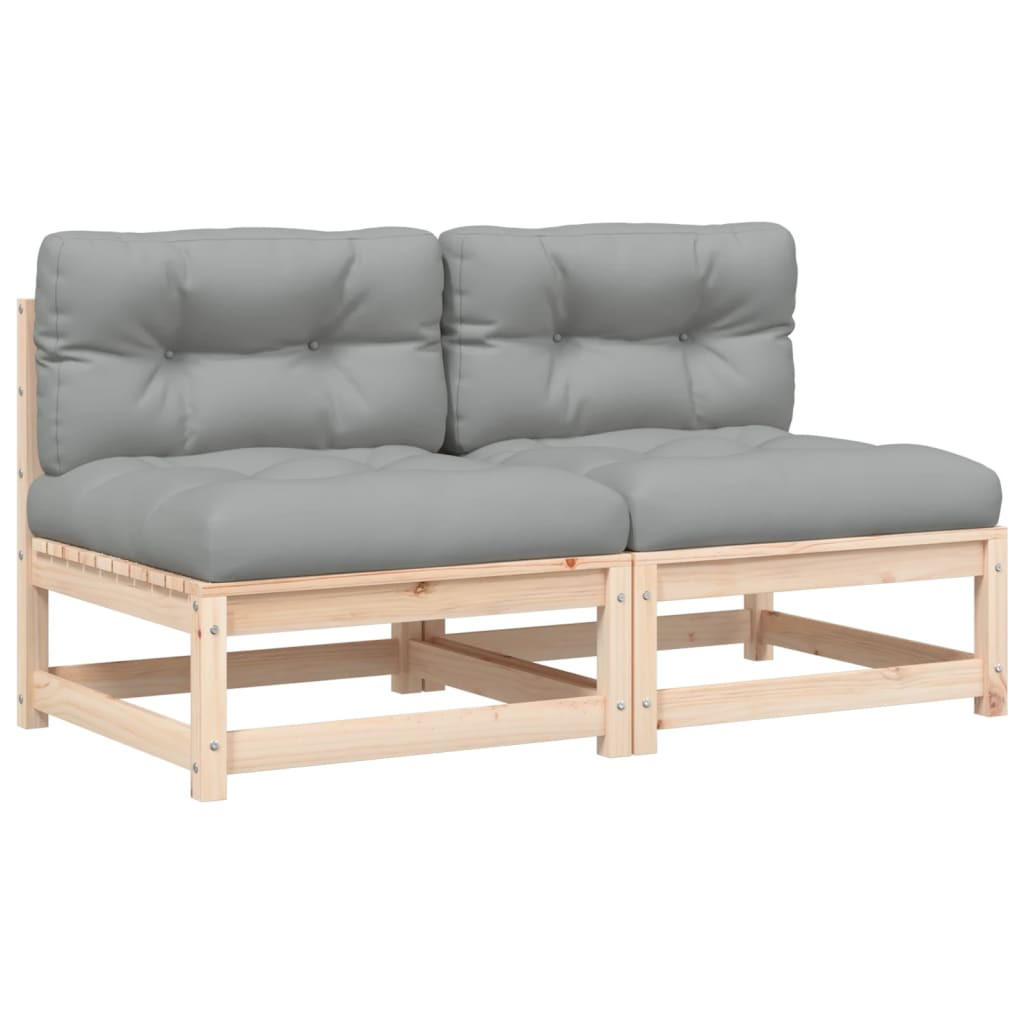 GARTENSOFA QYZAE 70/67/70 cm （2-SITZER） - Braun, Holz (70/67/70cm) - ZMH