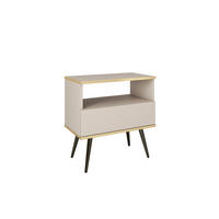 NACHTTISCH ORO Beige 54x39x59 cm - Beige, Holzwerkstoff (54/59/39cm) - FURNLUX