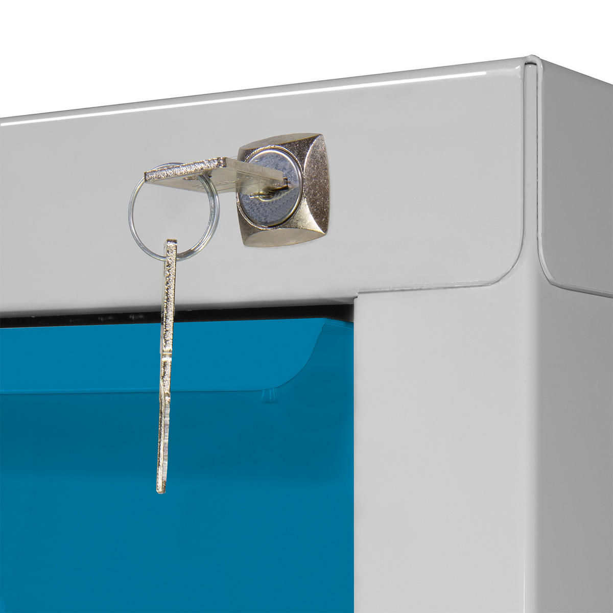 SCHUBLADENSCHRANK Kobra mit 6 Schubladen 75x70x43,5cm Lichtgrau/Lichtblau - Blau/Grau, Metall (70/75/44cm) - PROREGAL