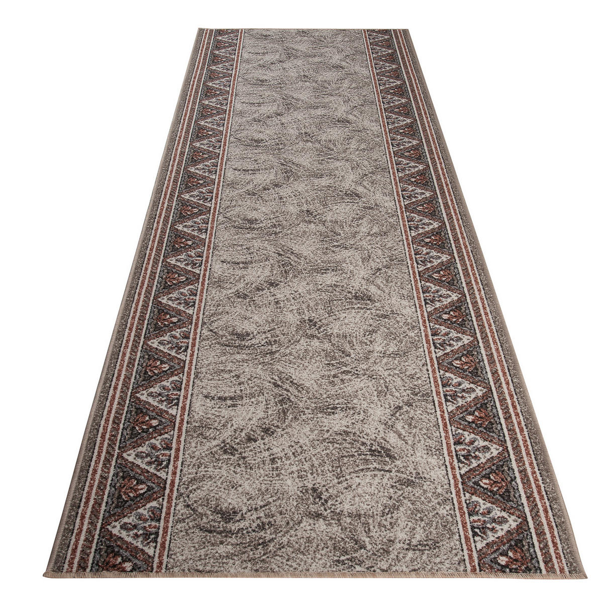 TEPPICHLÄUFER Anti-Rutsch Beige rutschfest Gummiunterlage 120/100 cm - Beige, Textil (120/100cm) - Tapiso