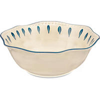 SALATSCHÜSSEL Domitilla Nachtblau - Multicolor, Keramik (24cm) - Rose & Tulipani