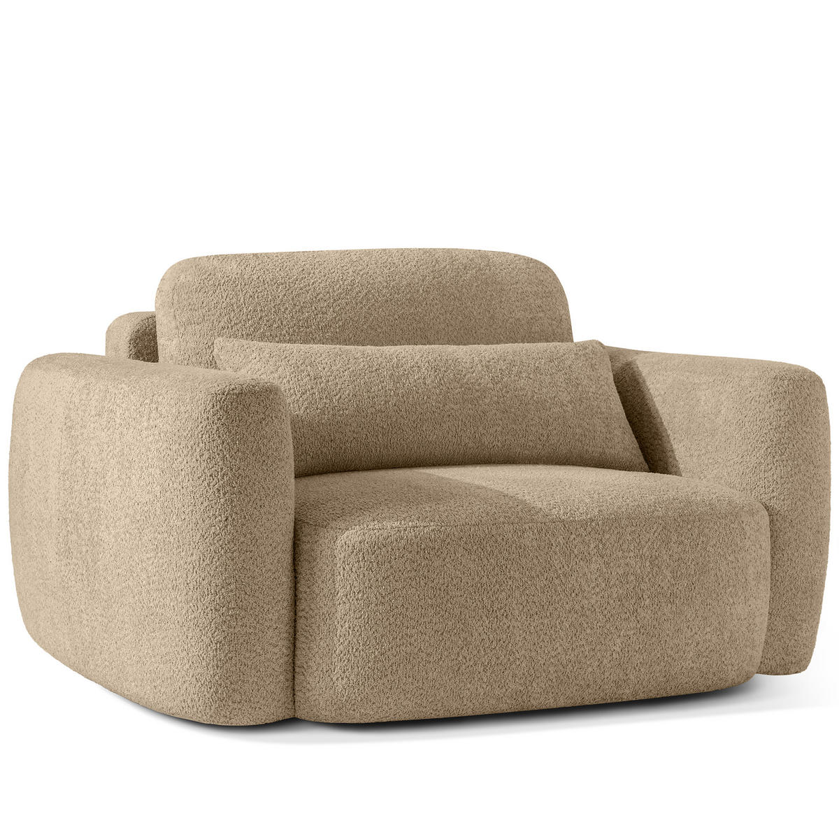 SESSEL ELOSA - Beige, Holz/Textil (145/85/115cm) - KONSIMO®