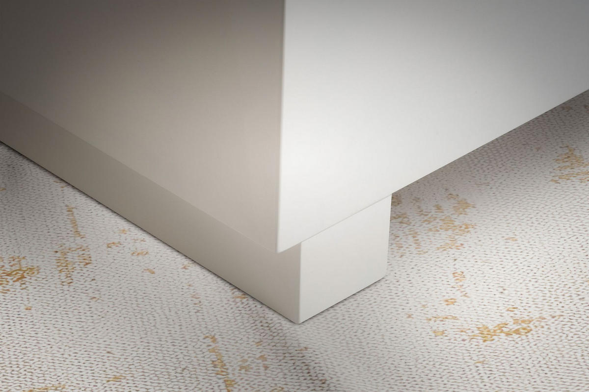 COUCHTISCH in Würfelform, Weiß Hochglanz, 60x60x35 cm, modernes Design - Weiß, Holzwerkstoff (60/60/35cm) - KADIMA DESIGN