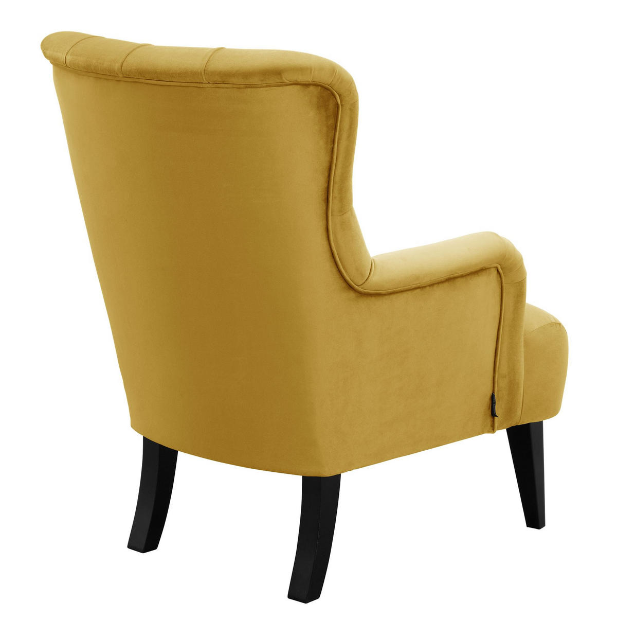 SESSEL Kayley Samtvelours mais - Currygelb, Kunststoff (71/97/82cm) - 58aufmkessel