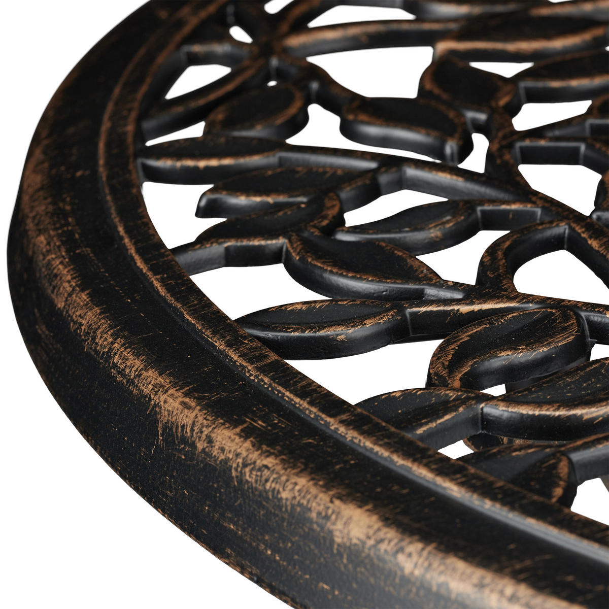 BALKONMÖBEL 3tlg. - Braun, Metall - Relaxdays