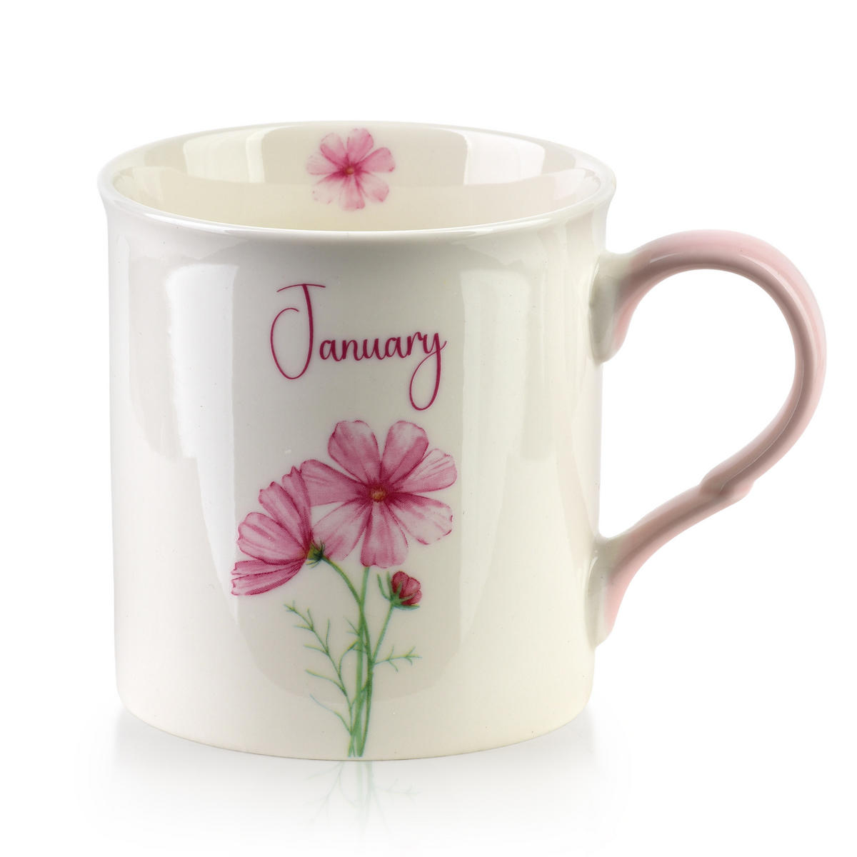 BECHER Mes rosa 8.5/10/9 cm Porzellan - Rosa, Keramik (0.32L) - Mondex