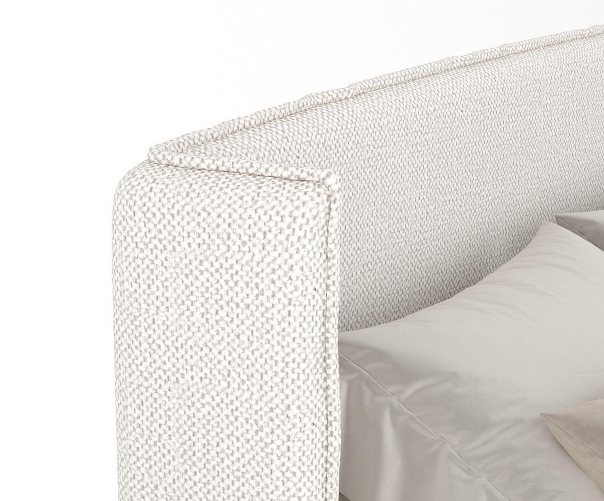 BOXSPRINGBETT Freeland Creme 160/200 cm mit Matratze und Topper - Creme/Schwarz, Holz/Holzwerkstoff (160/200cm) - Maison de Reve