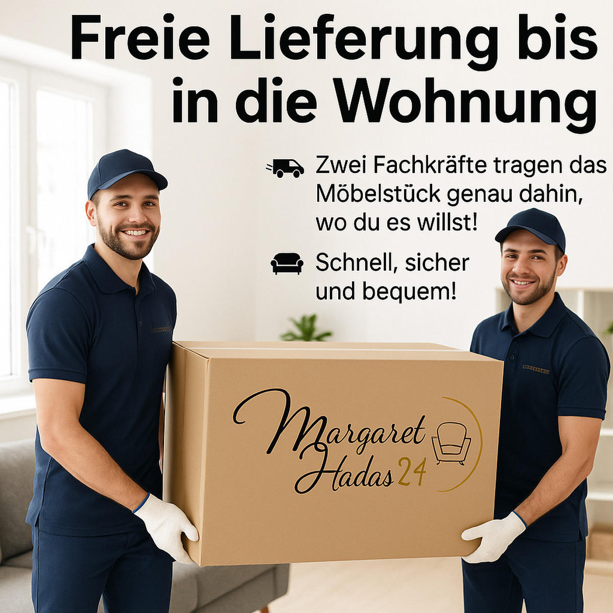 SOFA Marlene mit verstellbaren Kopfstützen 202 cm Wohnzimmer, beige - Beige, Holz (202/87/97cm) - Margaret Hadas24