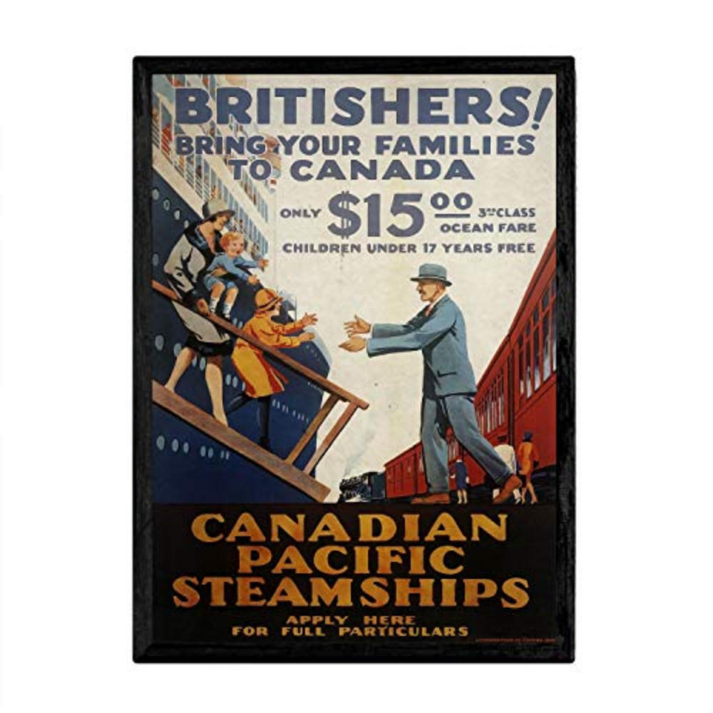 POSTER Aussteigen Vintage A4 Rahmenlos - Klar, Papier (29.7/5/21cm) - Nacnic