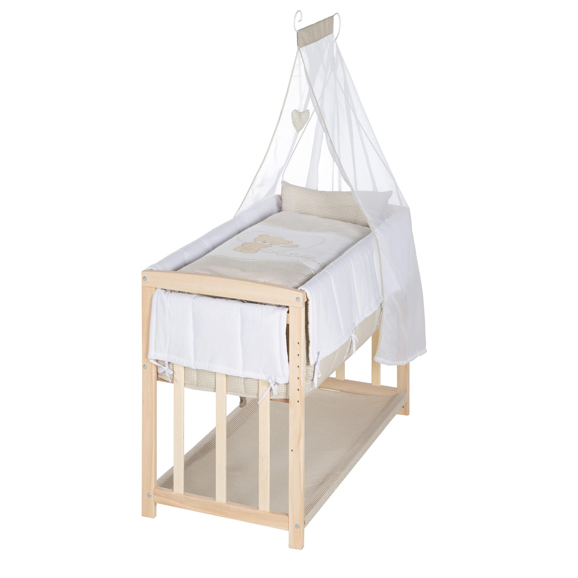 BEISTELLBETT Liebhabär 4in1 Set 90 x 45 cm - Naturfarben, Holzwerkstoff (45/90cm) - Roba
