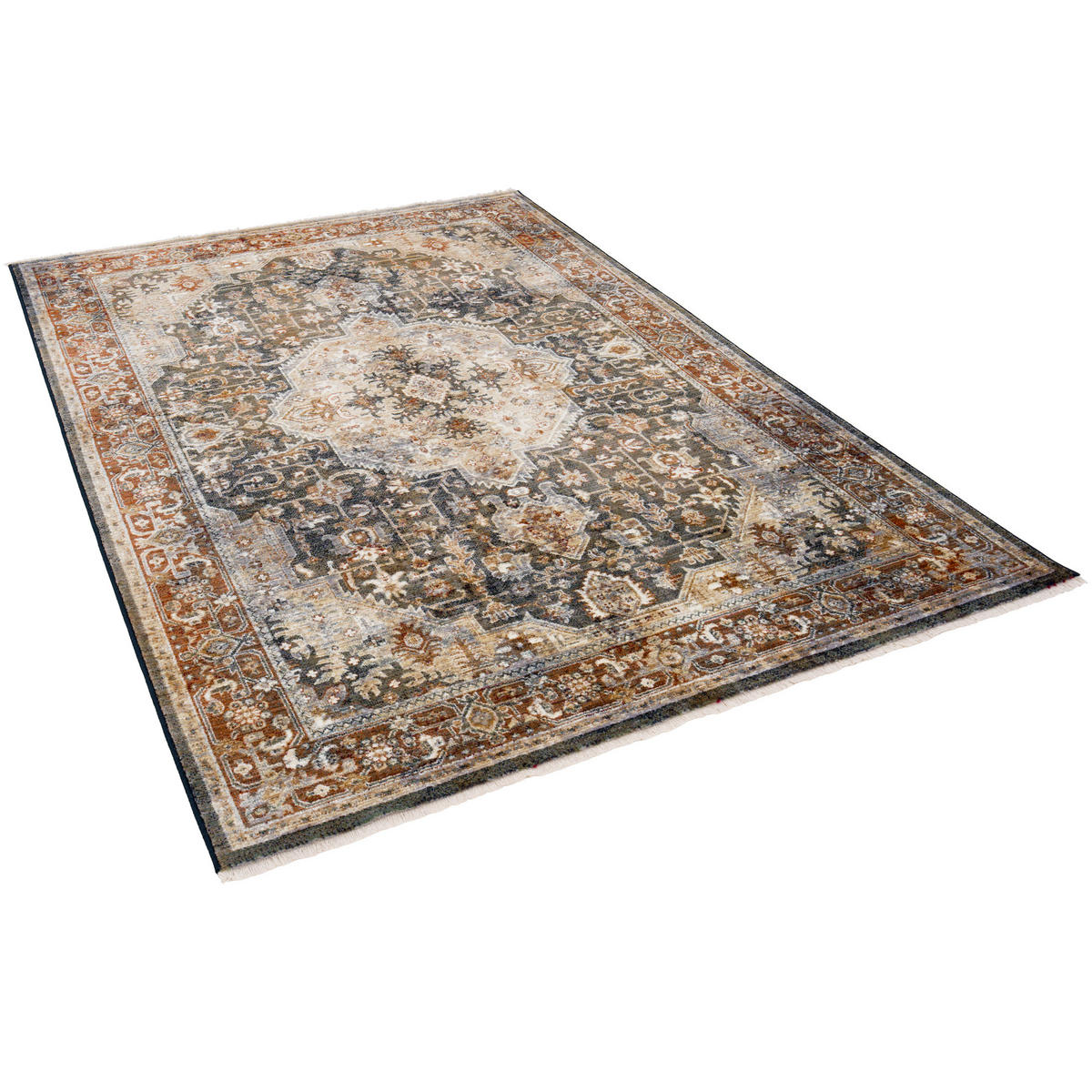 ORIENT VINTAGE TEPPICH NAVIRA - Grau, Textil (120/175cm) - Pergamon