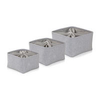 AUFBEWAHRUNGSBOX TWEED - Grau, Textil (30/18/30cm) - MÖVE