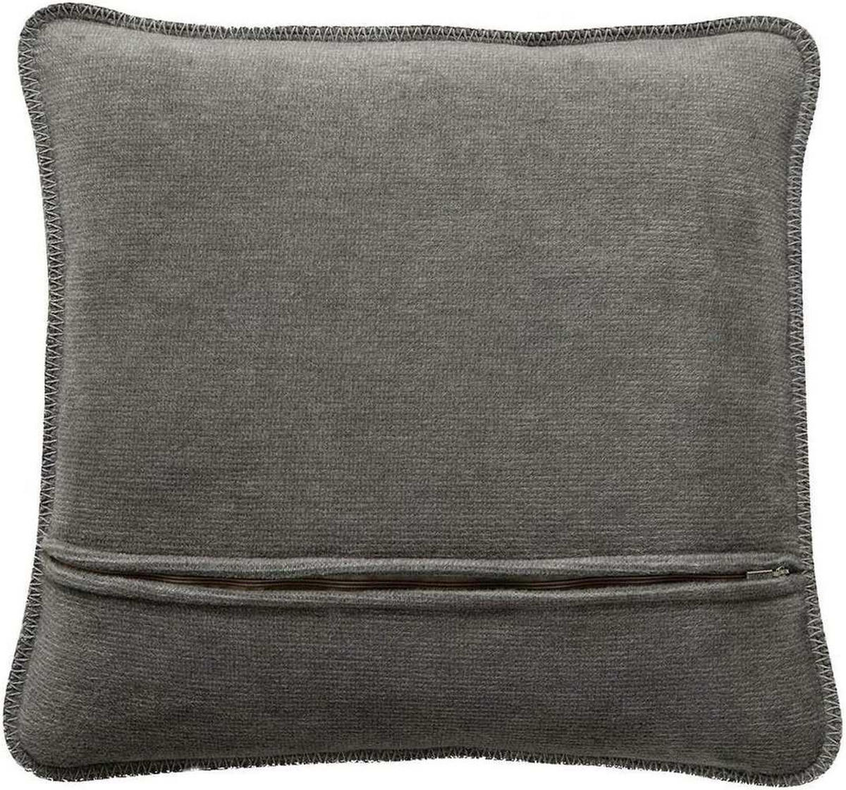 KISSENHÜLLE Melange-Doubleface Ecru-Graphit 50 x 50cm - Graphitfarben, Textil (50/50cm) - Joop!