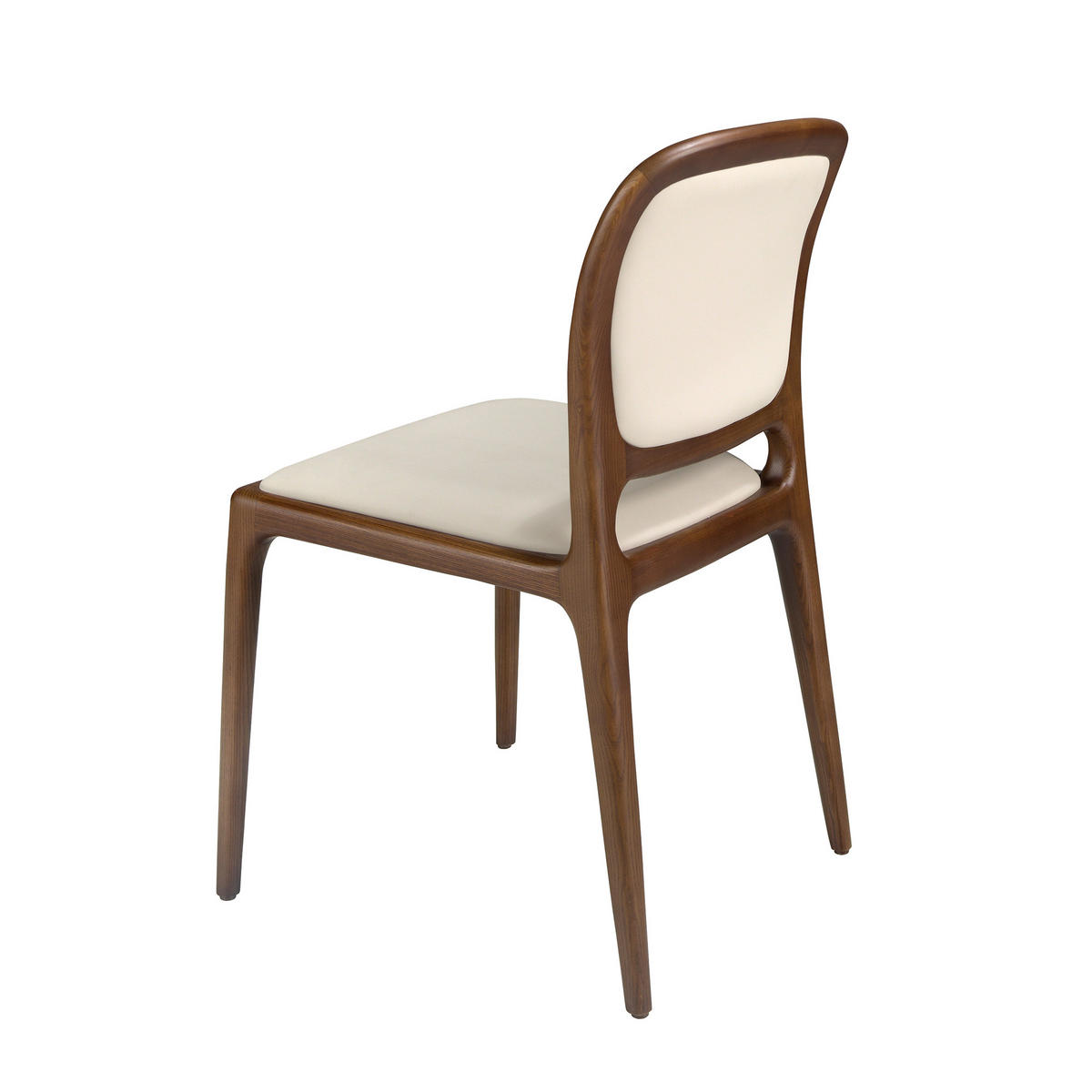 STUHL Walnuss Creme 51/58/87 - Creme, Textil (51/87/58cm) - ANGEL CERDA