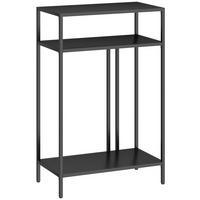KONSOLENTISCH Metall Schwarz - Schwarz, Metall (55/30/85cm) - HOMCOM