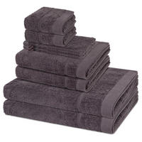 FROTTIERSET Rubin 8-teilig - Dunkelgrau, Textil (50/100cm) - Ross