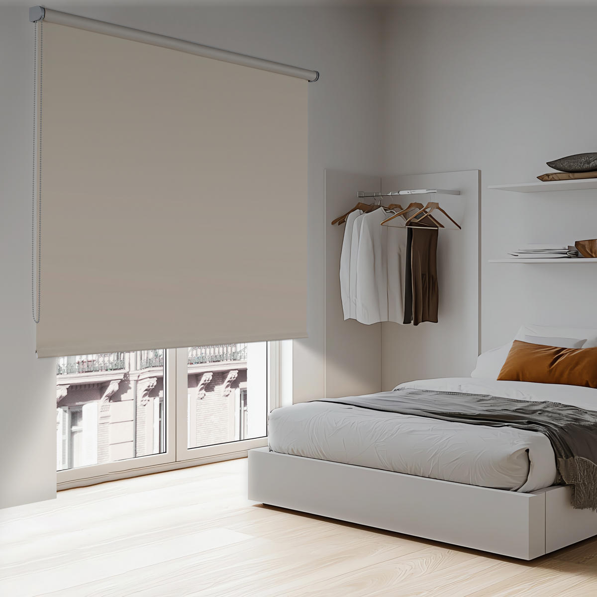 VERDUNKELUNGSROLLO Moon Braun, 180x180 cm - Braun, Kunststoff (180/180cm) - STORESDECO