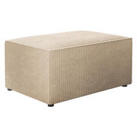 POLSTERHOCKER Karl - Beige/Schwarz, Holz/Kunststoff (60/38/45cm) - MIRJAN24