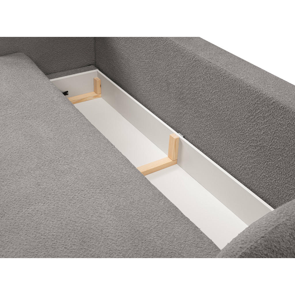 Thumbnail - Masseno Bettsofa, Grau, Holz, 3-Sitzer, 238x86.5x101 cm, Wohnzimmer, Sofas & Couches, Schlafsofas