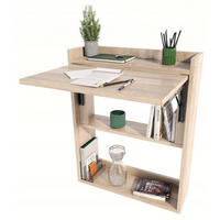 SCHREIBTISCH Klappbarer Wandregal Sonoma Eiche 70/20/85 cm - Sonoma Eiche, Holzwerkstoff (20/70/85cm) - Matkam Möbel