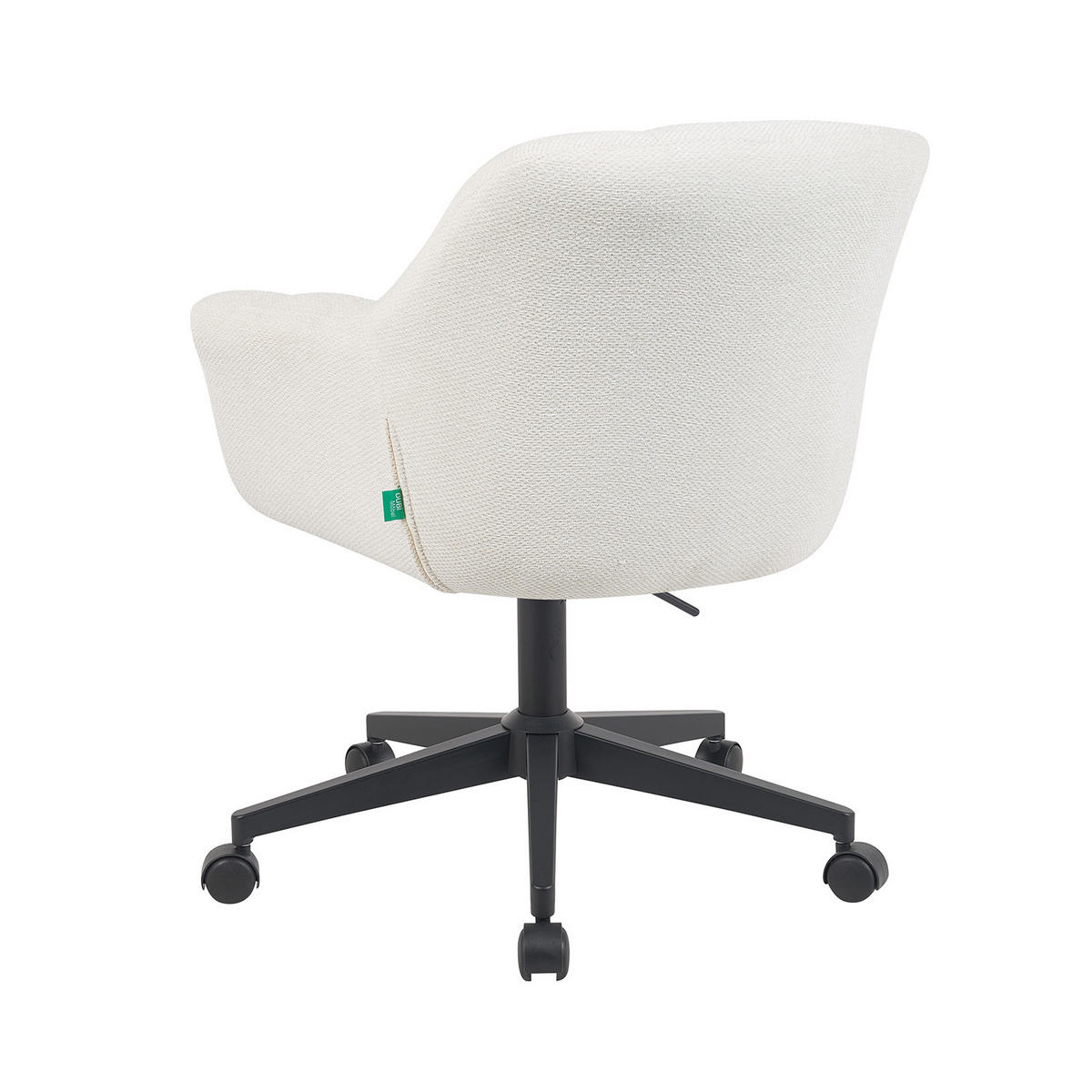 BÜROSTUHL Mika-Nuri - Creme/Schwarz, Textil/Metall (65/78/66cm) - DUBI Möbel