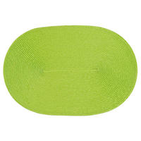 PLATZSET Polypro Anis oval ca. 45x30 cm Platzdeckchen Tischset - Limette, Kunststoff (30/45cm) - TiborTex