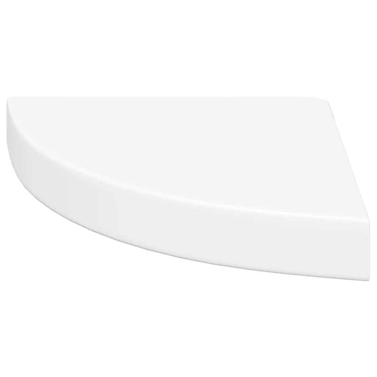 WANDBOARDSET für die Ecke 4-teilig 25/25/3,8 cm aus Mdf Weiß - Weiß, Holzwerkstoff/Metall (25/3.8/25cm) - vidaXL