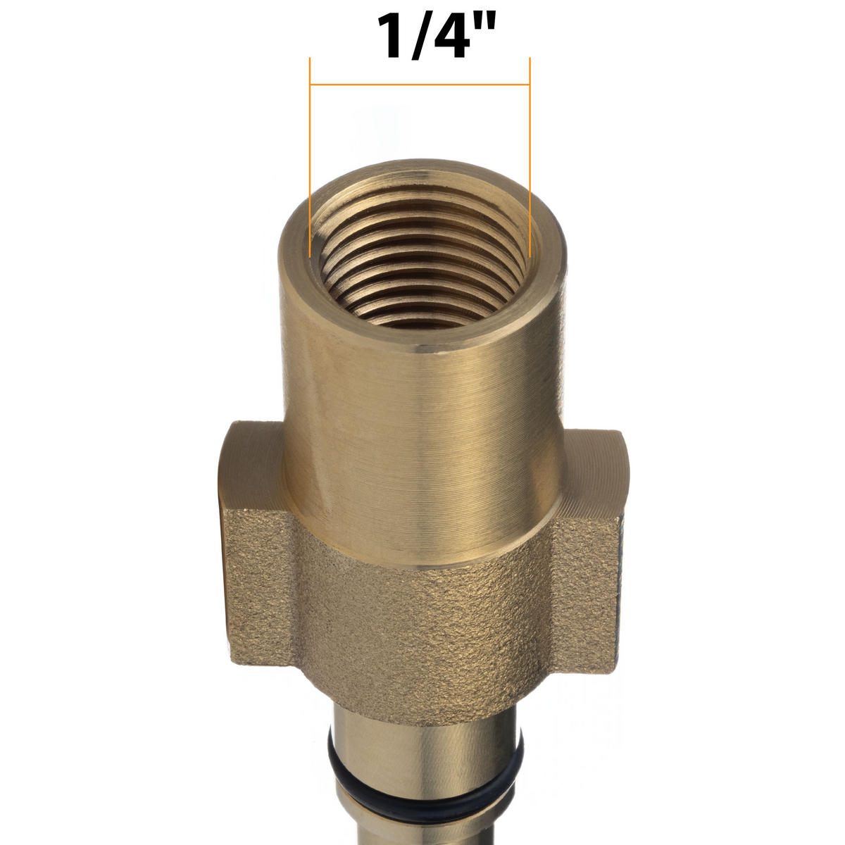 SCHLAUCH Universal - Kanalreinigungsschlauch 20 m, 160 bar, Düse 1+3, 1/4 Zoll Gewinde, 60 °C - Multicolor, Kunststoff/Metall (10/10/10cm)