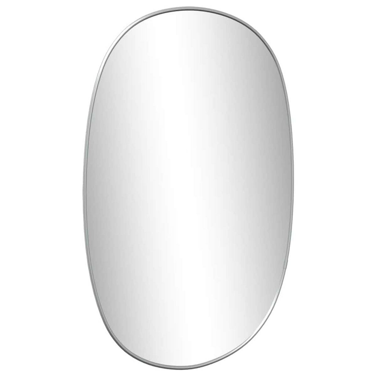 WANDSPIEGEL Silbern 60x40 cm - Silberfarben, Glas (40/60/1cm) - furnicato