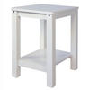 NACHTTISCH Kiefer weiß 47/38/32 cm - Weiß, Holz (38/47/32cm) - Homestyle4u