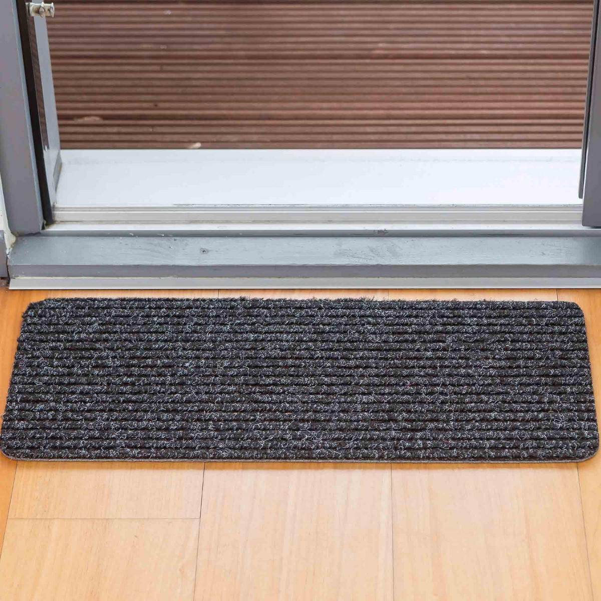 FUSSMATTE INNEN RIB LINE MINI - Anthrazit, Textil (25/60cm) - Astra
