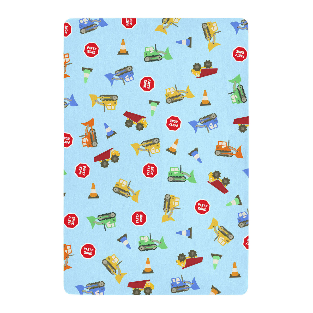 SPANNBETTTUCH machinery 60x120x14 cm (kinderbett) mehrfarbig - Multicolor, Textil (60/120cm) - Happy Friday