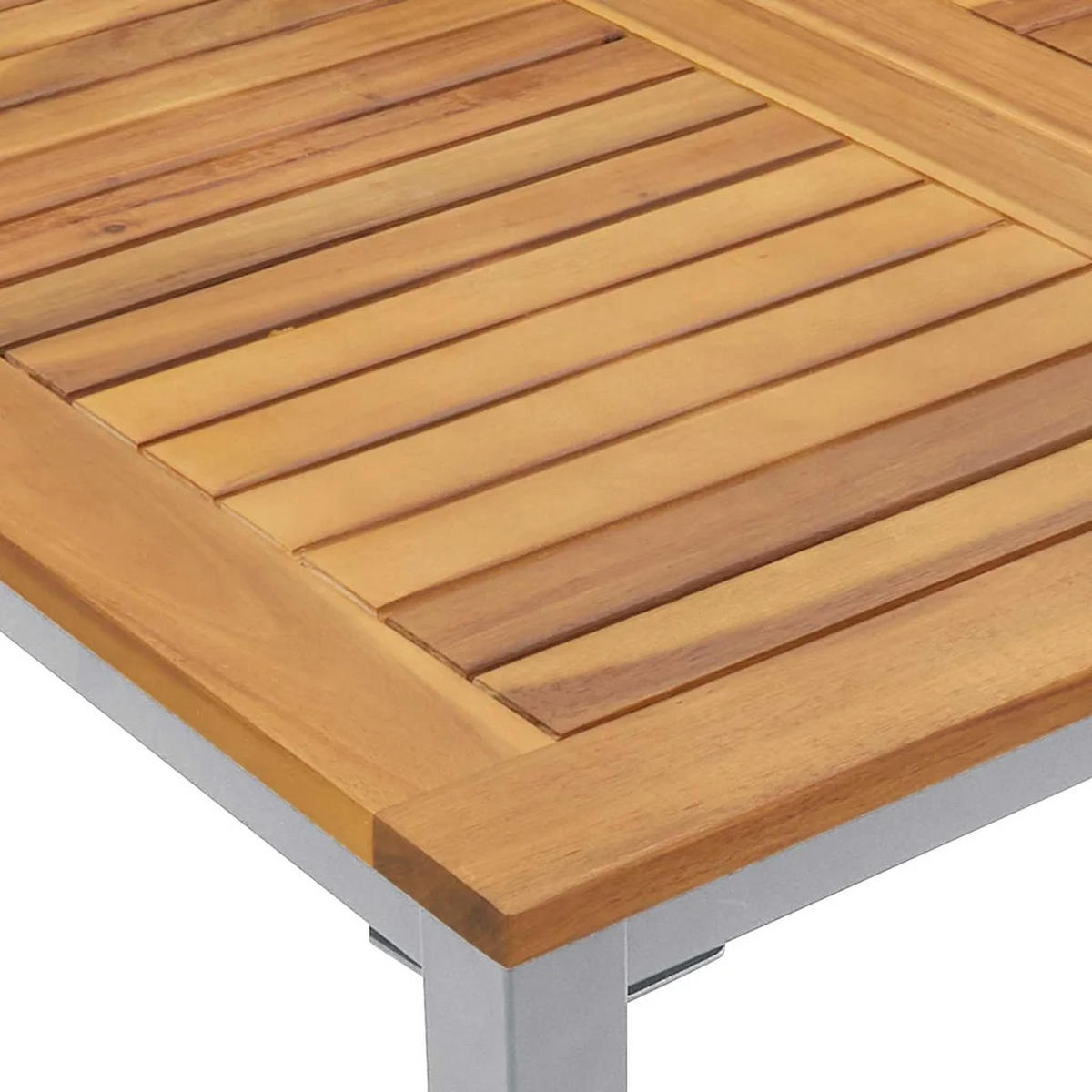 LOUNGEGARNITUR Garten 7-teiliges Grau - Grau, Holz - Kaket