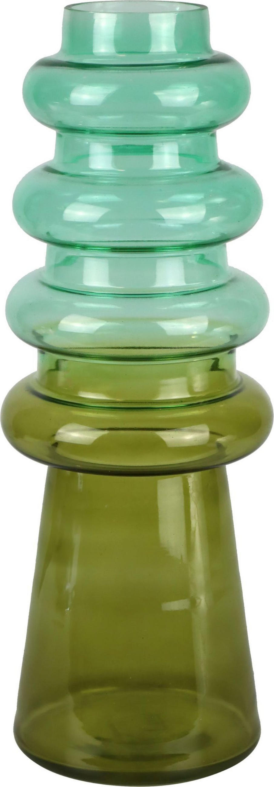 GLASVASE Green Harmony grün - Grün, Glas (35cm) - FURNARO