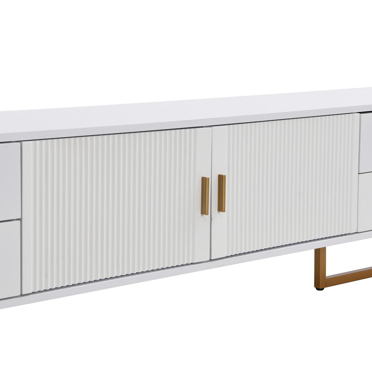 TV-MÖBEL Weiß 175/30/46 cm - Weiß, Holzwerkstoff (175/46/30cm) - PANGIVO
