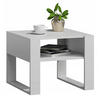 COUCHTISCH KAJA Weiß 60/53,6/50 cm - Weiß, Holzwerkstoff (53.6/60/50cm) - Matkam Möbel