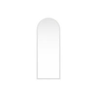 GROSSER bogenförmiger Spiegel - Paulownia-Holz - 65 x 170 cm - Weiß - SHANGI - Weiß, Holz (65/170/3cm) - Vente-Unique