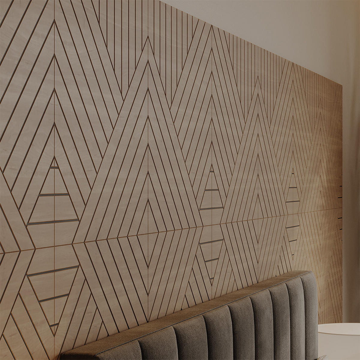 NÁSTĚNNÝ PANEL Dub - barva dubu, kompozitní dřevo (52/52/0.8cm) - Vicco