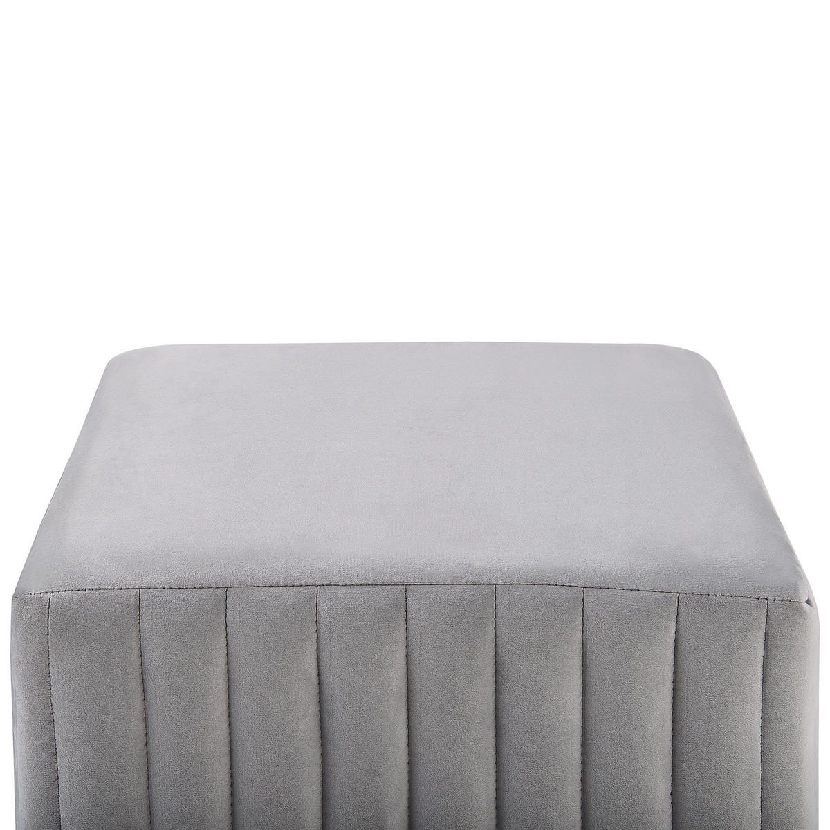 HOCKER Dayton 48/48/41 cm - Grau, Textil (48/41/48cm) - Beliani