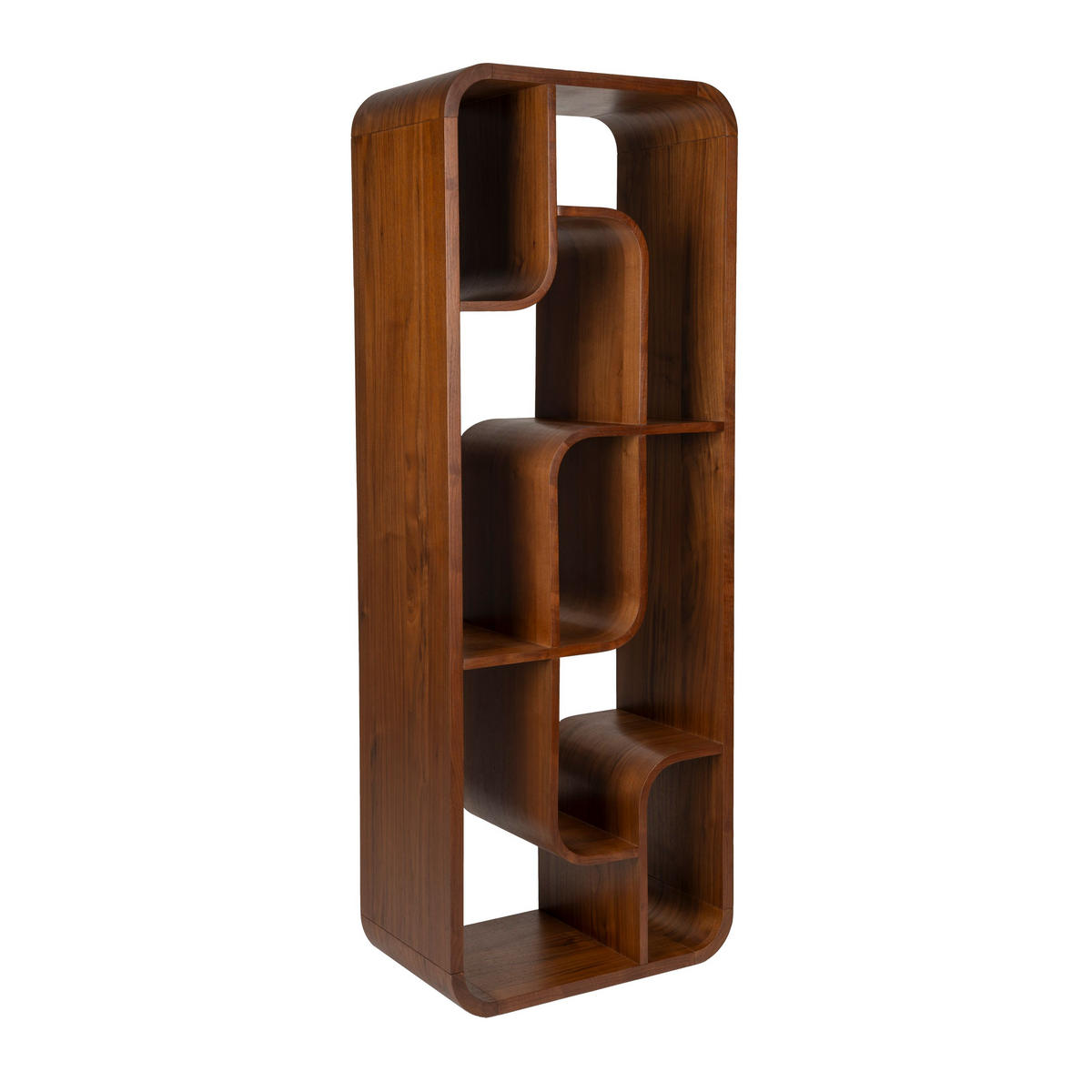 STANDREGAL Seven Niedrig Holz Dunkelbraun - Braun, Holzwerkstoff (60/160/35cm) - Zuiver