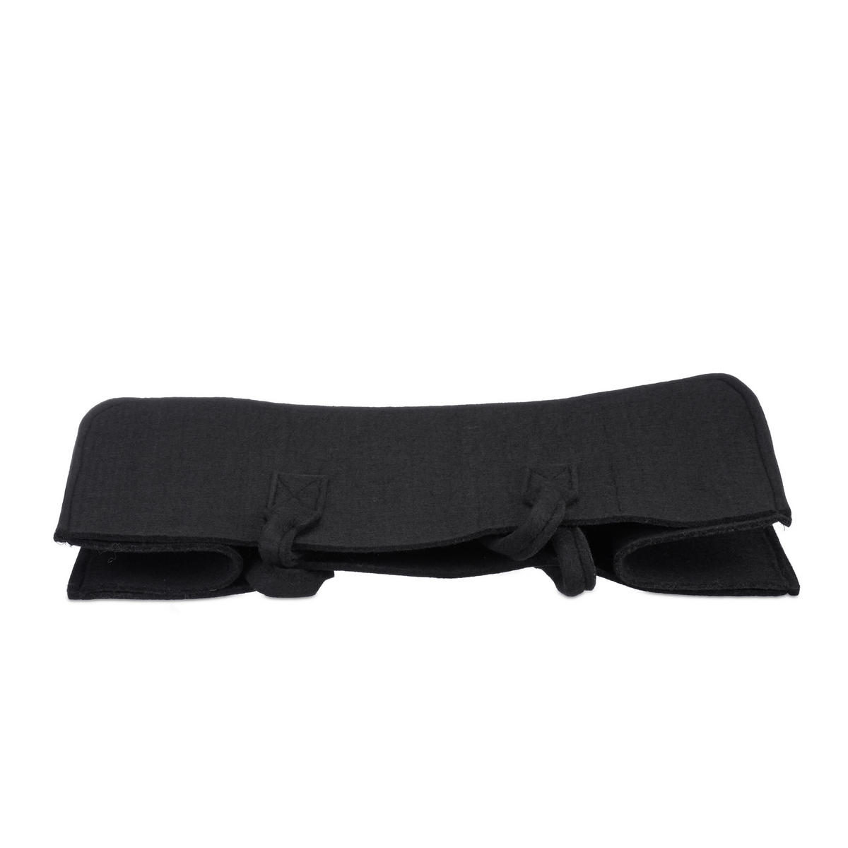 KAMINHOLZTASCHE - Schwarz, Textil (25/25/50cm) - Relaxdays