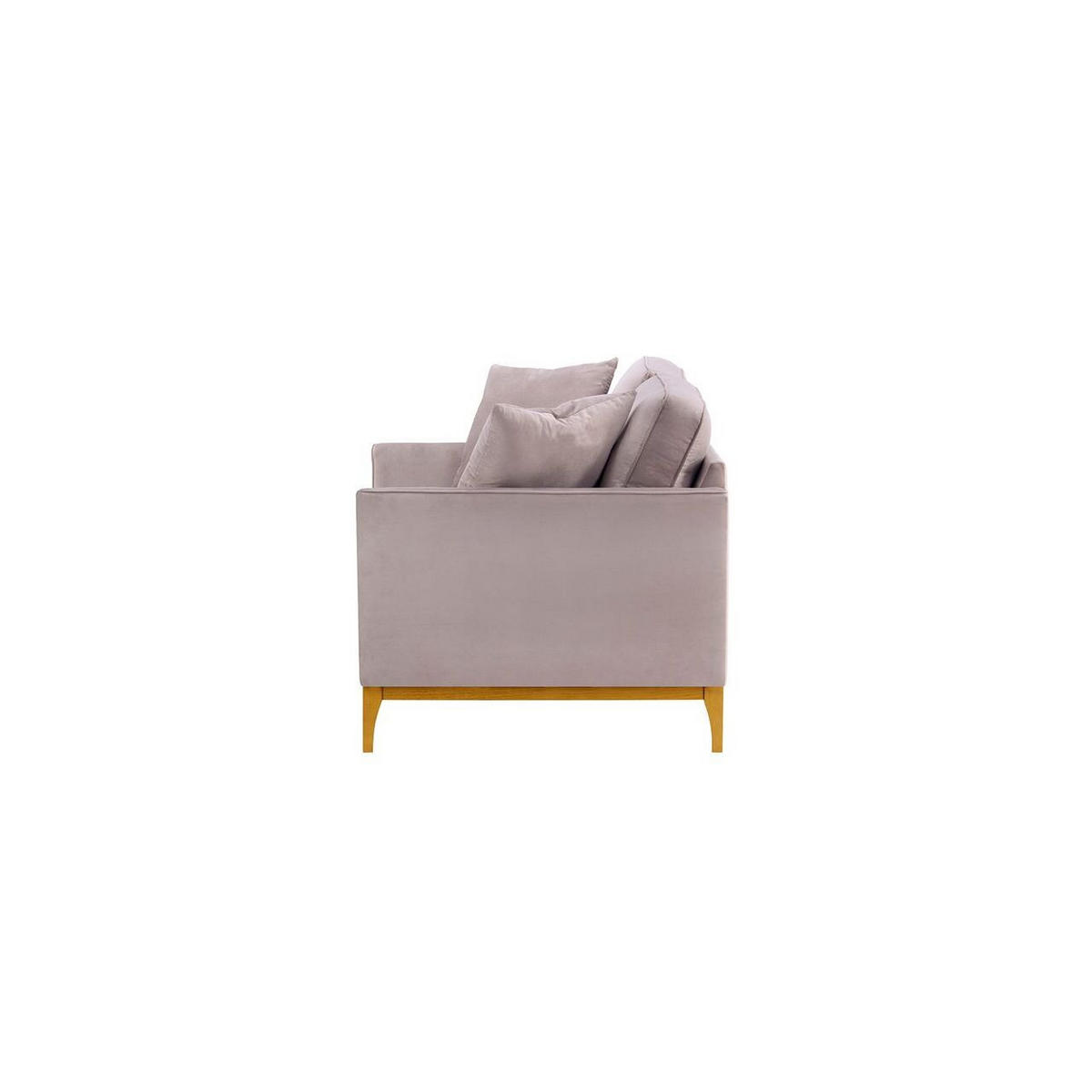 ZWEISITZER-SOFA Linara-Velluto 14 - Lila, Holz/Textil (141/91/95cm)