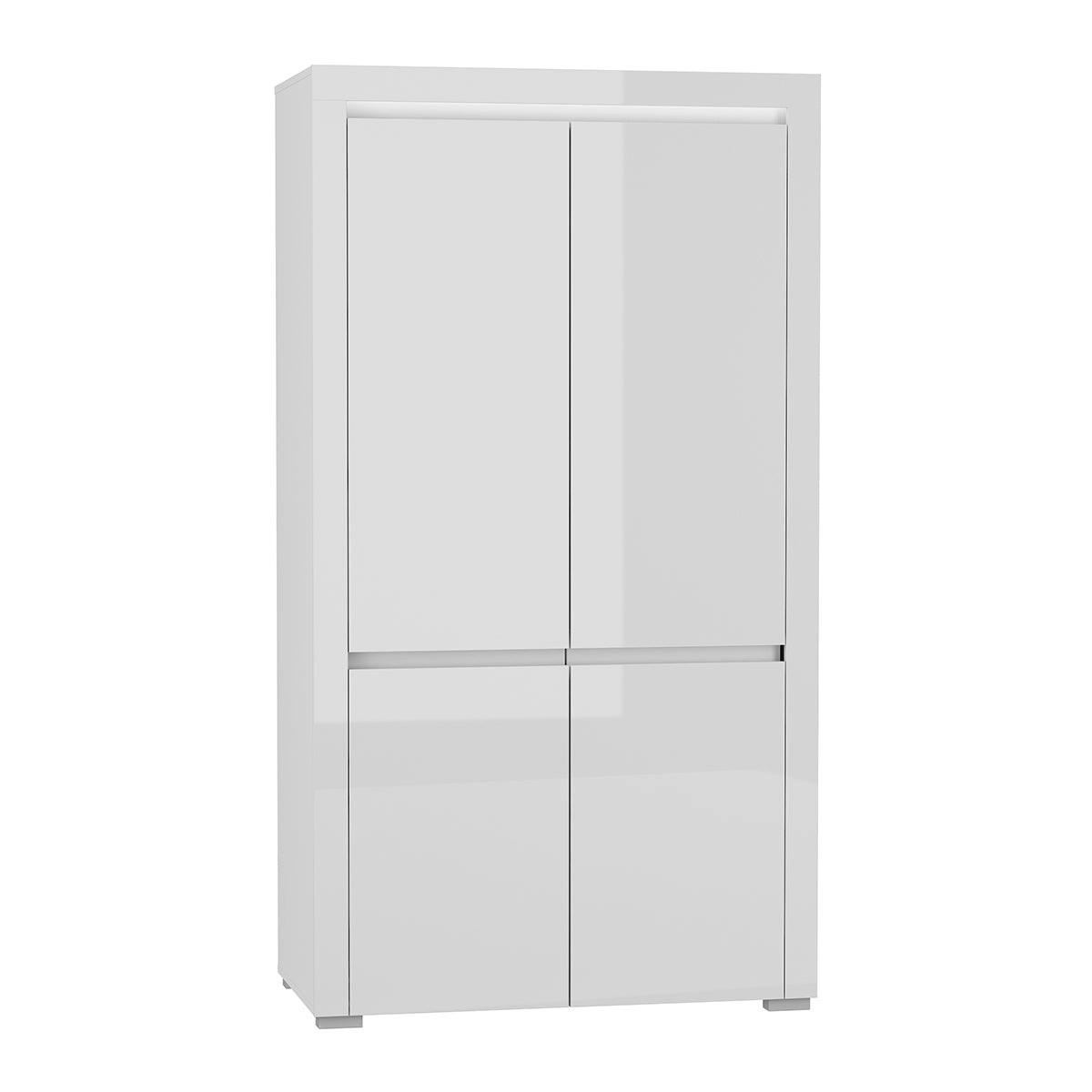 SCHRANK 2 Türen Kasla Weiß - Weiß, Holzwerkstoff (106/195/56cm) - Petits-meubles