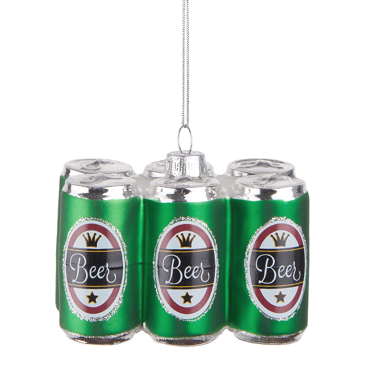 BAUMANHÄNGER Hang Sixpack - Grün, Glas (9/7/6cm) - Butlers