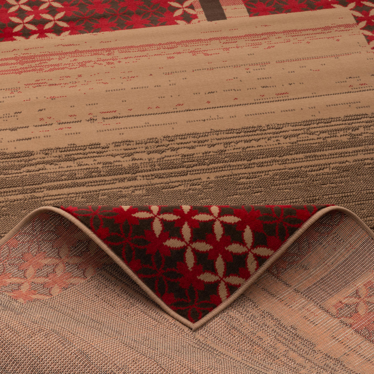 DESIGNER TEPPICH SAMBA MODERN BORDÜRE - Rot, Textil (120/170cm) - Pergamon